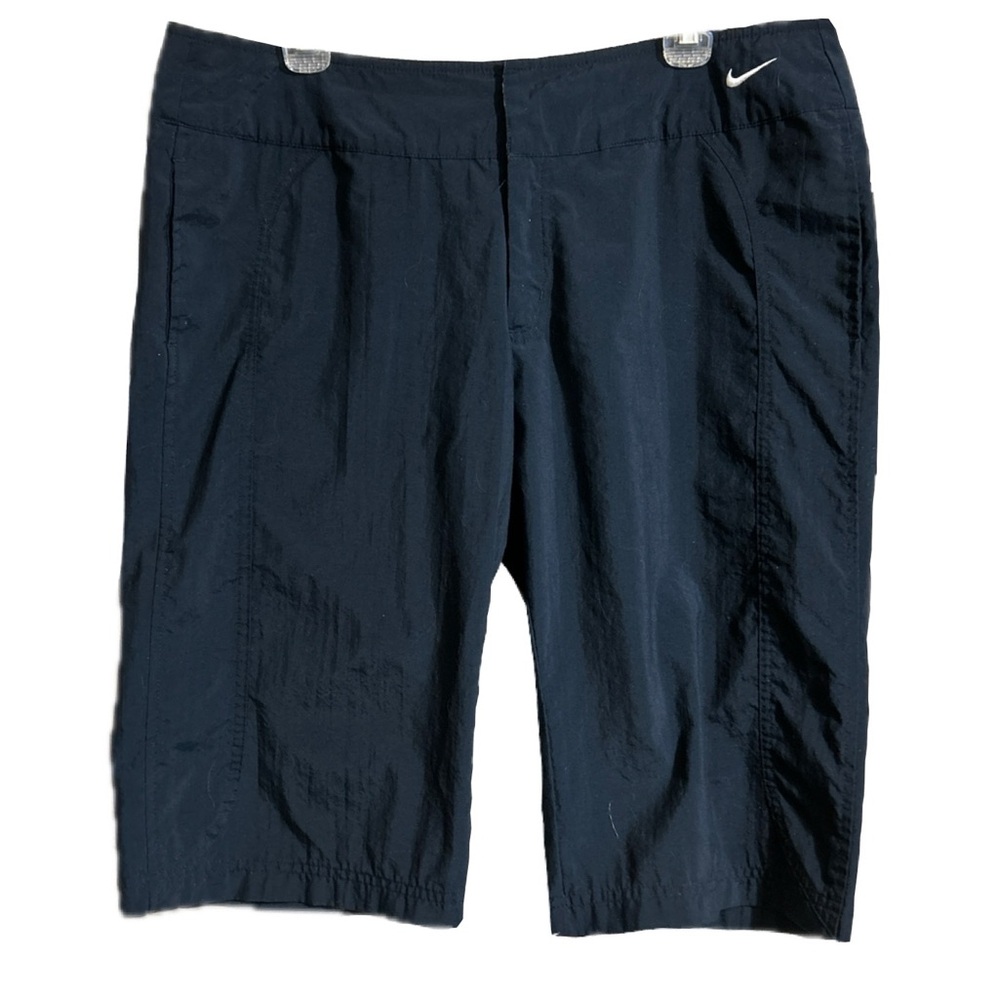 Ladies Nike Blue Bermuda Style Shorts Size Large